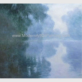 Mañana verde de Claude Monet Oil Paintings Reproduction Misty en el Sena