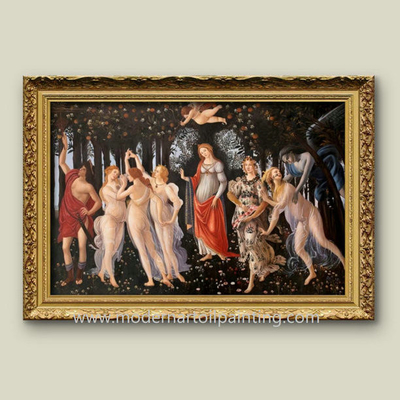 Lona de pintura al óleo clásica de la reproducción pintada a mano con la alegoría 36&quot; de la primavera x 48