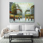 Classic Style 100% Hand - Made Contemporary Paris Oil Painting Flexible Neo