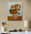 Impressionism Van Gogh Sunflower Painting Reproduction Hand Painted Masterpiece on Linen
