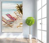 Bright Seascape Oil Paintings On Canvas Seaside Beach 60 Cm X 90 Cm