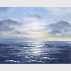 Modern Wall Art Paintings , Seascape Oil Paintings Non - Toxic  For House Ornament