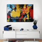 Abstract Acrylic Painting The Fire / Contemporary Canvas Wall Art Framed On Canvas
