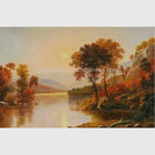 River Sunrise Original Oil Landscape Paintings Horizontal 50 cm x 60 cm