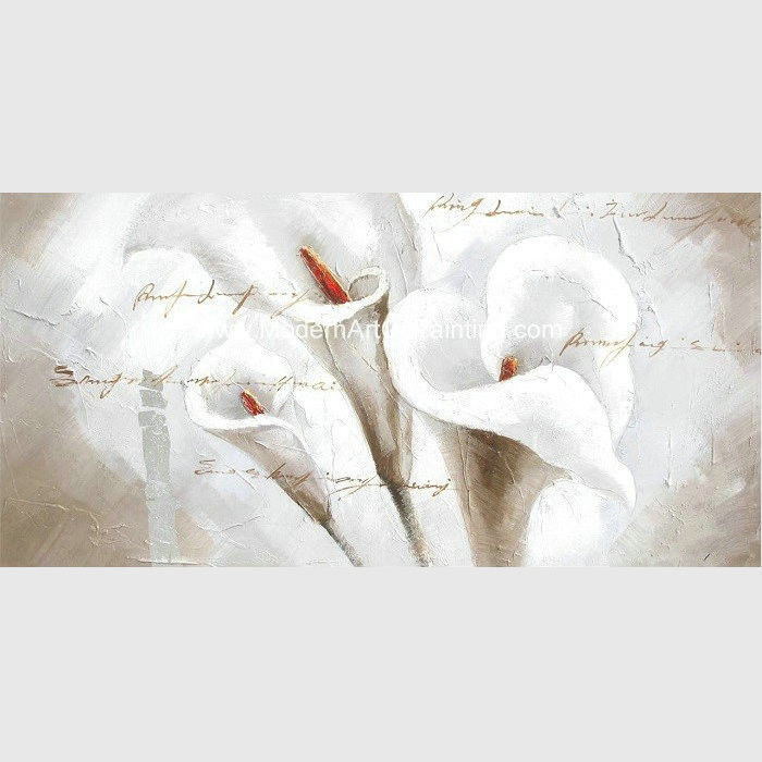 Abstract Large Floral Canvas Wall Art 24in X 48in For Interior Home Decoration
