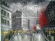 Pintura abstracta de París/panel moderno de Art Oil Painting Eiffel Tower París el solo