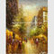 Cuchillo de paleta hecho a mano de la calle de París de la pintura al óleo de París del impresionismo en lona