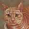Cat Portrait Oil Painting Hand - pintada con textura para dar vuelta a su foto en una pintura