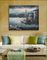 Pintura contemporánea del barco de pesca en el mar/las impresiones de las pinturas del velero