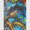 Pared pintada a mano Art Decoration del Golfo de México del paisaje marino de la pintura al óleo del cuchillo de paleta
