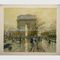 pinturas al óleo de la calle de París de la lona de pintura al óleo de los 50x60cm Arc de Triomphe viejas