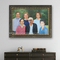 Retratos de encargo de la pintura al óleo de la familia para la decoración del gabinete de la vista lateral