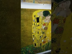 La gente del beso pintura al óleo decorativa sobre lienzo de lino