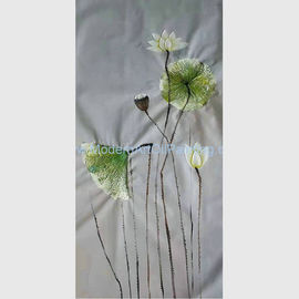 Pared texturizada decorativa Art Paintings de la flor de Lotus Floral Oil Painting Canvas