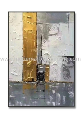 Decoración de oro abstracta de la oficina de 3D Art Paintings Canvas Decorative For