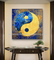 Pintura moderna de Art Oil Paintings Feng Shui de la lona pintada a mano para la decoración del gabinete