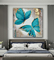 Estilo moderno 80 x 80 cm de la lona de Art Oil Paintings Colorful Animal de la mariposa