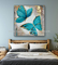 Estilo moderno 80 x 80 cm de la lona de Art Oil Paintings Colorful Animal de la mariposa