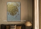Oro texturizado de la lona que pinta la pared gruesa abstracta Art For Home Decorative de la pintura