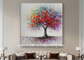 Pintura moderna colorida del árbol de Art Oil Painting Hand Painted del extracto para la sala de estar 32&quot; X 32&quot;